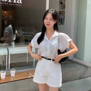 T& Summer Loose Fit Pocket Short Sleeve Shirt