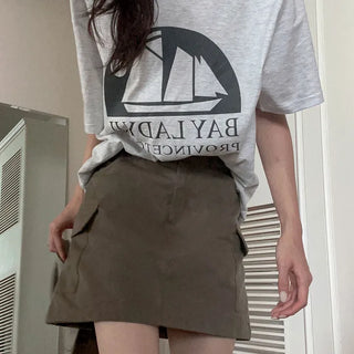 Stopper Cargo Skirt - Beige