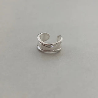Shirred Ear Cuff Clip-on