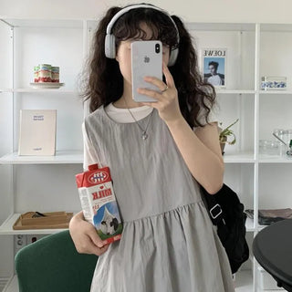 Signed rustling nylon dress