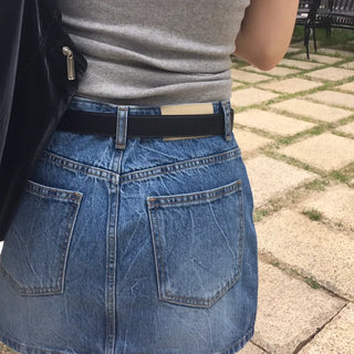 Crow Denim Mini Skirt