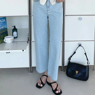 Ale Summer Semi-Wide Denim Pants