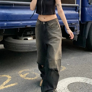 Distressed Denim Pants