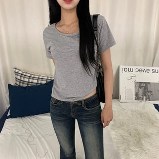 [New Summer Arrival!/Loose Fit/Fit Guaranteed] Cooling Basic Plain Round Short Sleeve T-shirt (7 colors)