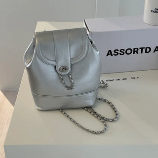 Lobizen Drawstring Chain Mini Backpack
