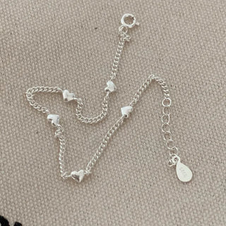 Mini Heart Chain Layered Bracelet