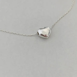 Voluminous Heart Piercing Chain Necklace