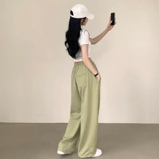 A Fit You'll Fall in Love With, Daily Elastic Waist Training Long Wide Pants