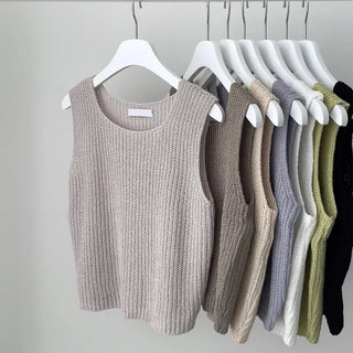Fever Summer Hazzi Square Neck Sleeveless Knit