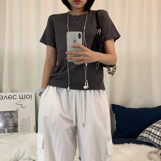 [8 colors/Standard ver.] Daily Modal Basic Plain Inner Summer Round Short Sleeve Tee