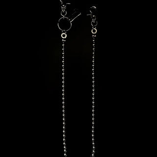 silver ball chain key ring