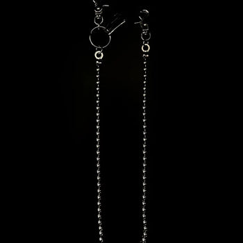 silver ball chain key ring