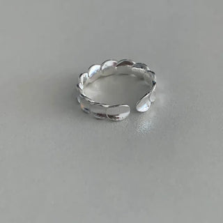 3D Curved Pattern Open Pinky Ring