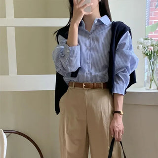Loose Fit Striped Shirt