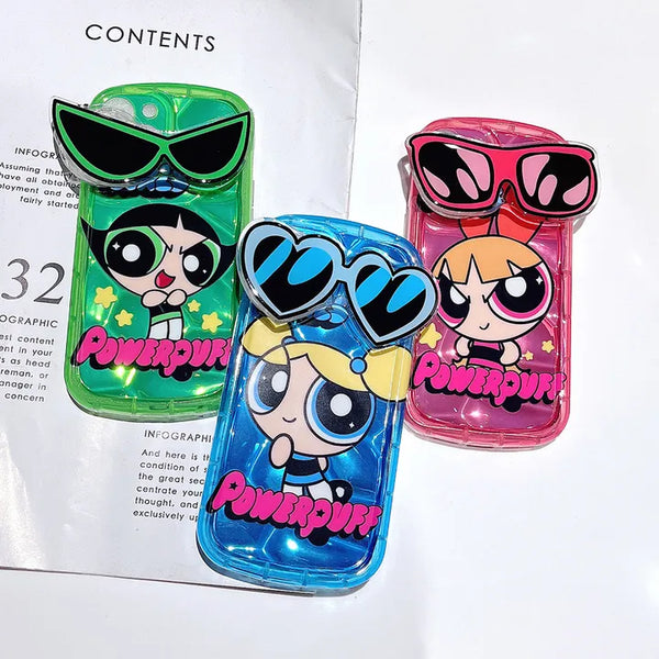 Powerpuff Girls Annie Sunglasses Smart Talk Set Color Full Cover iPhone Case