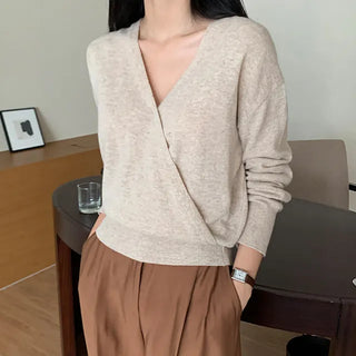 Seneple double-pleated slacks