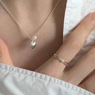 Center Cubic Slim Cross Ring (Silver, Rose Gold)