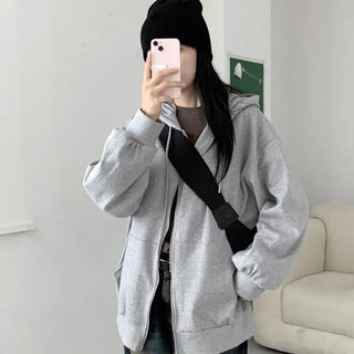 [UNISEX] Factory 2-way Zip-up Hoodie