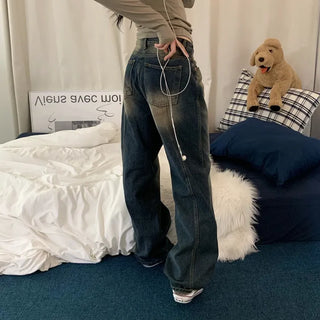 [Fit Guaranteed/Vintage] Balloon Cut Denim Wide Long Pants