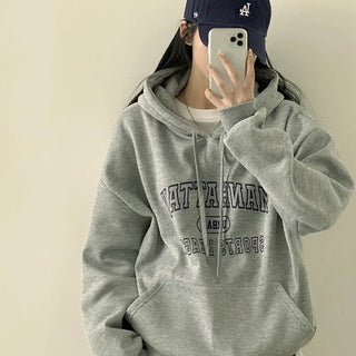 Boxy Fit with Protective Instinct, Urban Lettering Hoodie