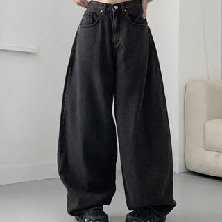 Mega wide denim pants