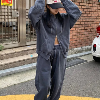 Pigment Two-Way Zip-Up Hoodie