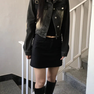 Presso Crop Denim Jacket (2 colors)