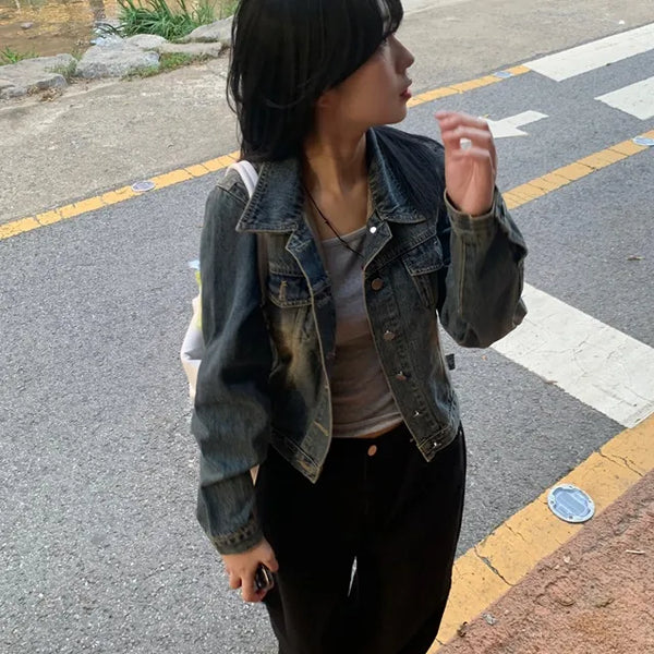 Slim Vintage Denim Jacket
