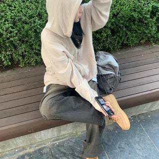 Waffle Zip-up Hoodie