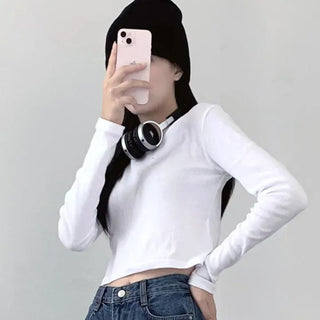 Naha Crop Stretchy Long Sleeve Tee