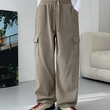 Moto Corduroy Cargo Pants