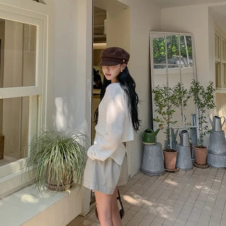 Back button mild knit