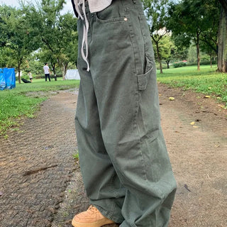Loopy Cotton Wide Pants