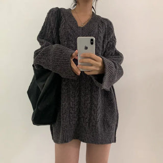 [Heartthrob] Love Me Cable Knit Midi Long Dress (3 colors)