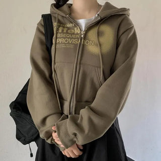 (Fleece-lined) Number Nine Zip-up Hoodie