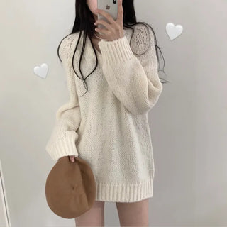 [20% Wool/Delicate Fit] Cozy Alpaca Long Knit Dress (5 colors)