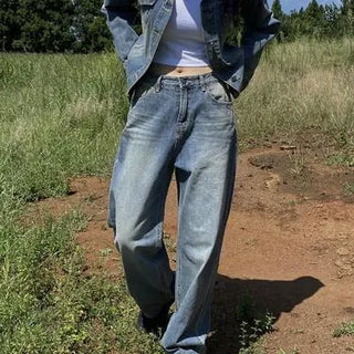 No Words Washed Wide Denim Pants / S - L / Can also be worn as a standalone piece!