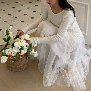 Ray Banding Tulle Skirt