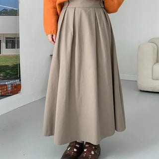 Sto button long skirt