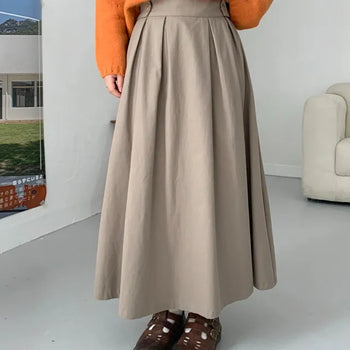 Sto button long skirt