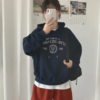 Massachusetts embroidered hoodie