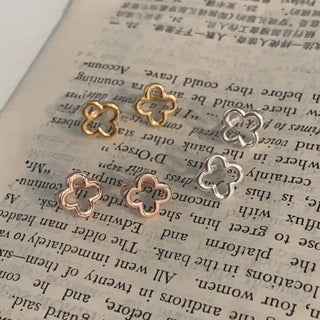 Clover Line One-Touch Earrings