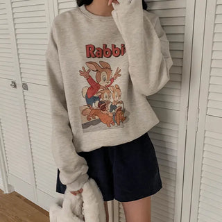 Rabbit fleece sweatshirt