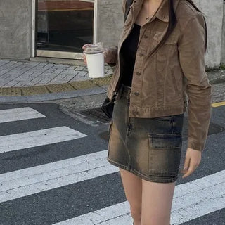 Curve Corduroy Jacket / 4 Colors / S - M