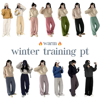 Loose Fit, High-Waisted Elastic Wide Double-Fleece Training Pants I've Been Looking For