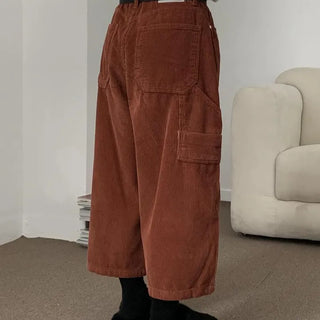 Crop Carpenter Corduroy Pants