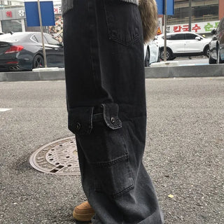 Mega Denim Cargo Pants