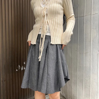 mayu nerd wool skirt