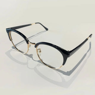 half rimmed glasses