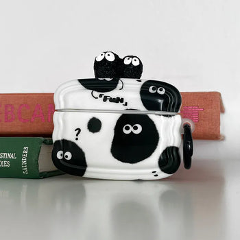Funny Black Dust Character AirPods Case